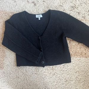 & Other Stories Small Los Angeles Atelier Cropped Black Cardigan